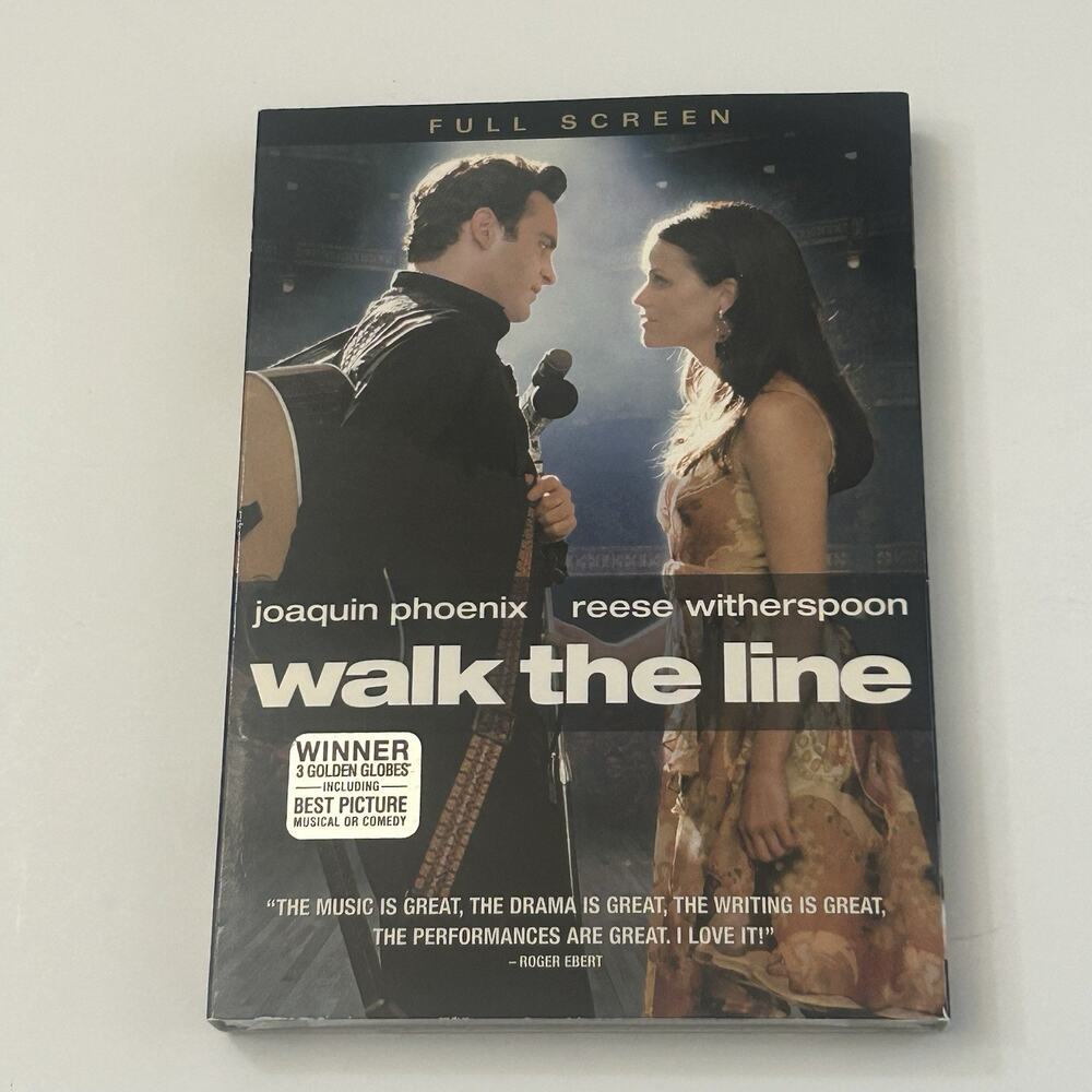 Walk The Line Johnny Cash Biopic Full Screen NEW SEALED DVD with Dust Cover
